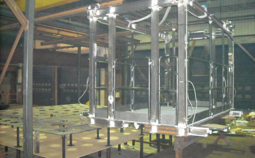 Nacelle mobile – Site nucléaire de Marcoule – Unité de fabrication MELOX – CHUSCLAN (30)