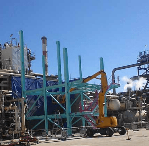 Structure métallique pour boite froide du vapocraqueur – Raffinerie de Lyondell basell – BERRE L’ETANG (13)