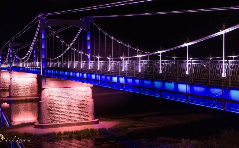 Eclairage dynamique et programmable Pont de Châteauneuf sur Loire